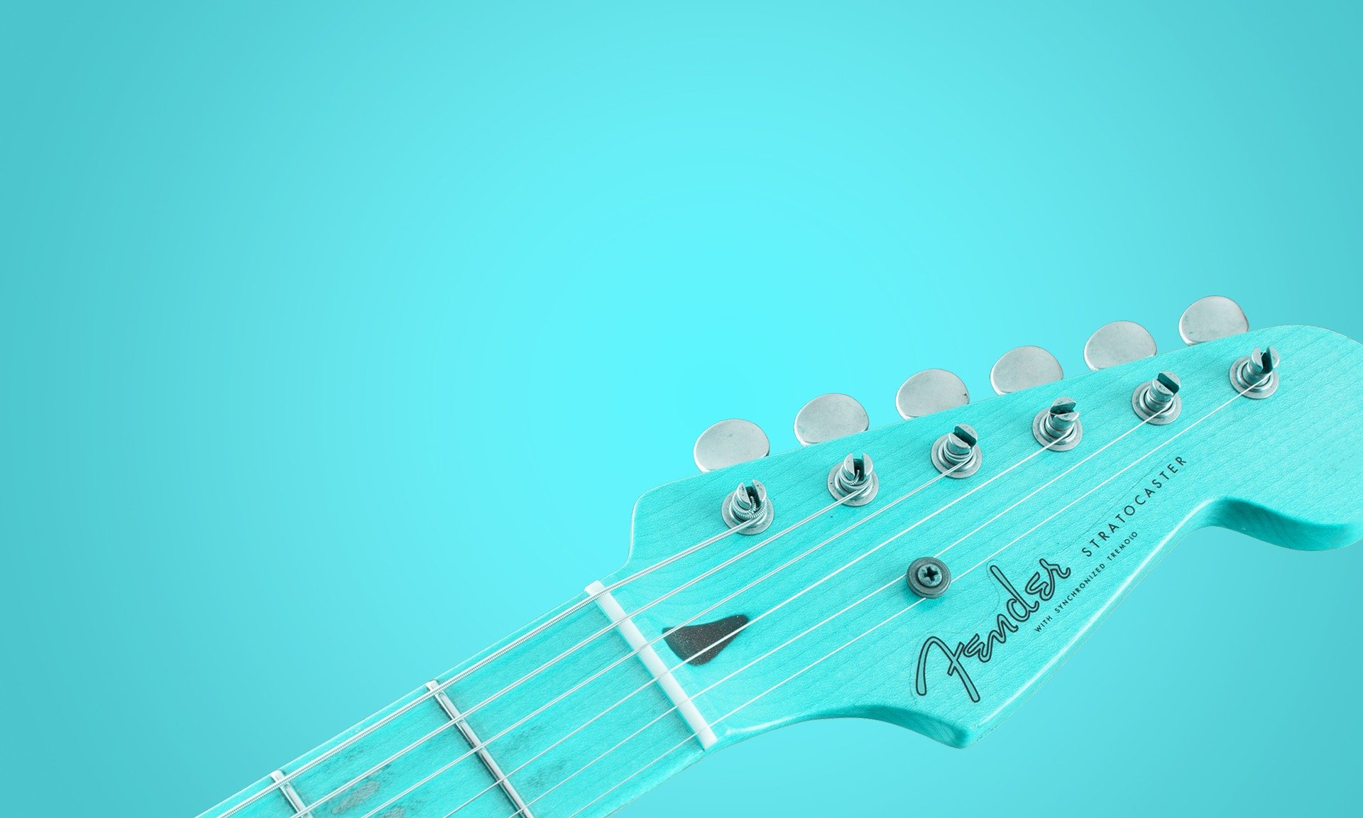 mintgrøn Fender Stratocaster